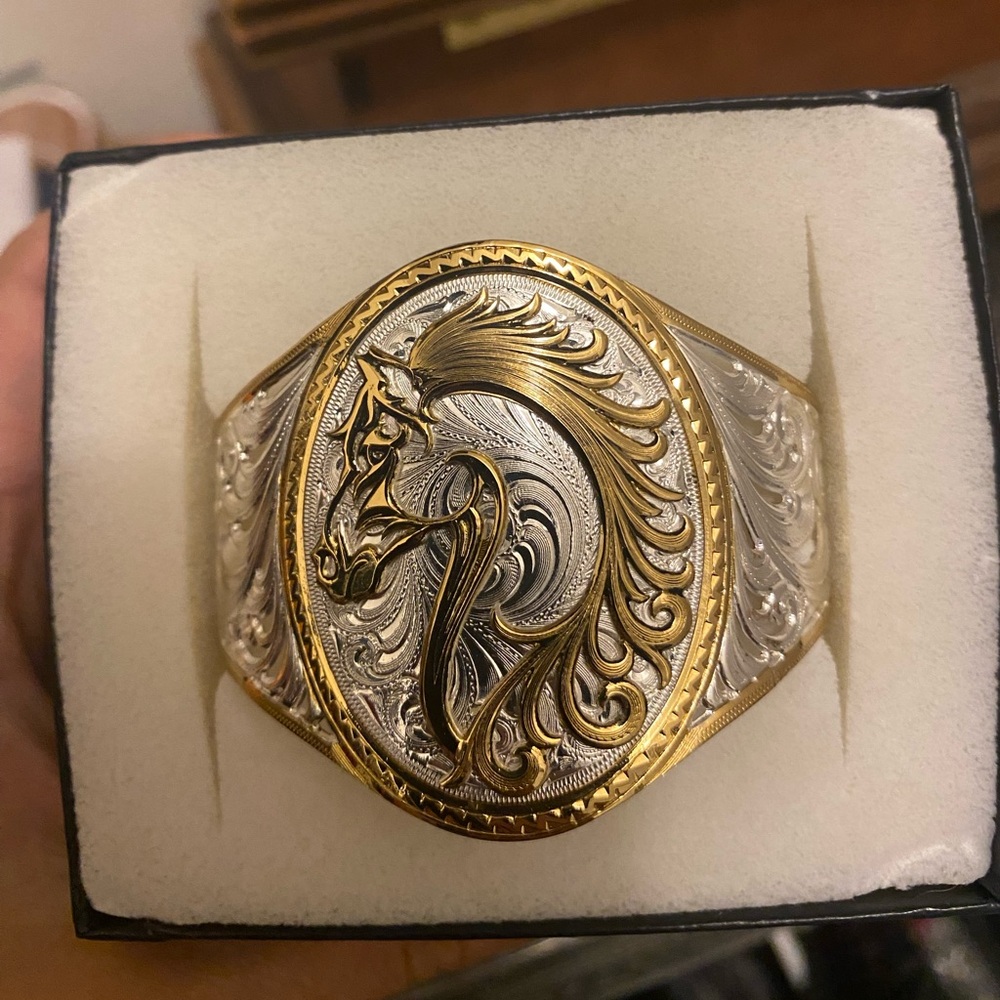 Montana Silver Horse Cuff Bracelet